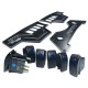 BLACK - RZR XP1000 8 Switch Dash Panel. 3 Piece + 6 Switches included.