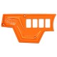 ORANGE - RZR XP1000 8 Switch Dash Panel. 3 Piece + 6 Switches included.