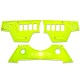 LIME SQUEEZE - RZR XP1000 8 Switch Dash Panel. 3 Piece only.