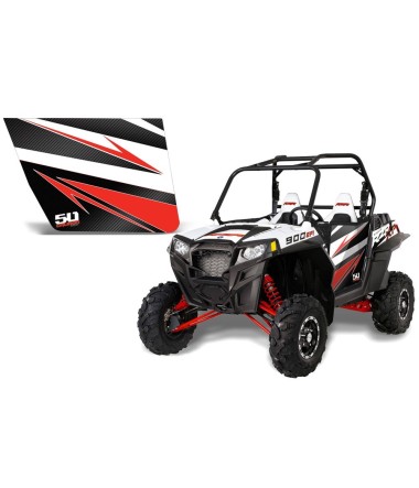 RZR Door White Lightning sticker kit for 50 caliber doors