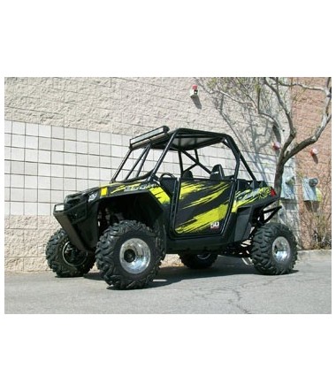 RZR 2 Door Black Evasive Green sticker graphics kit from 50 caliber