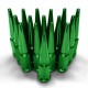 GREEN - Polaris RZR Spiked Lug Nuts - 16 Pack