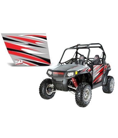 RZR Turbo Silver sticker kit for 50 cal's 2 door RZR doors