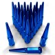 9/16 Extended Spike Lug Nuts - 60 Degree Taper Seat 24 Pack for 6 Lug Trucks and SUVs Blue