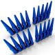 9/16 Extended Spike Lug Nuts - 60 Degree Taper Seat 20 Pack for 5 Lug Trucks and SUVs Blue