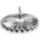 14x1.5mm Extended Spike Lug Nuts - 60 Degree Taper Seat 32 Pack for 8 Lug Trucks - Chrome