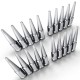 14x1.5mm Extended Spike Lug Nuts - 60 Degree Taper Seat 20 Pack for 5 Lug Vehicles Chrome