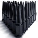 14x2.0mm Extended Spike Lug Nuts - 60 Degree Taper Seat 32 Pack for 8 Lug Trucks Black