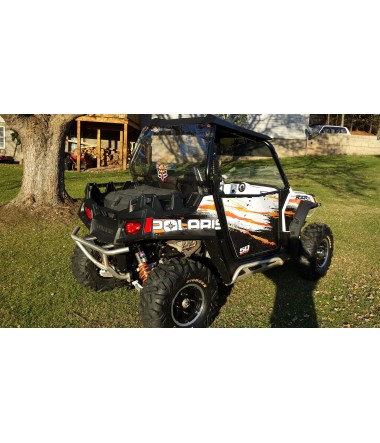 Orange Madness sticker kit for 50 cal's 2 door RZR doors