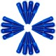 12x1.25mm Extended Spike Lug Nuts - 60 Degree Taper Seat - 16 Pack for 4 Lug Vehicles - Blue