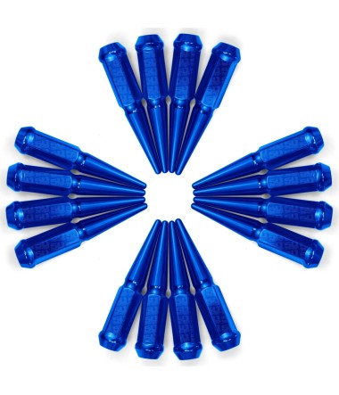 10 x 1.25 mm Chrrome Spiked Lug Nuts - 16 Pack