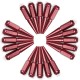 12x1.5mm Extended Spike Lug Nuts - 60 Degree Taper Seat - 20 Pack for 5 Lug Vehicles - Red