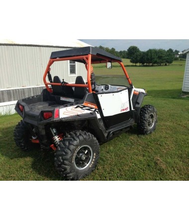 White on black rzr 2 seater doors for rzr s	 xp	 800 and 900