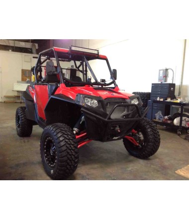 Red on black rzr 2 seater doors for rzr s	 xp	 800 and 900