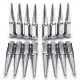 1/2 Inch Extended Spike Lug Nuts - 60 Degree Taper Seat – Pack of 16 for 4 Lug Vehicles – Chrome