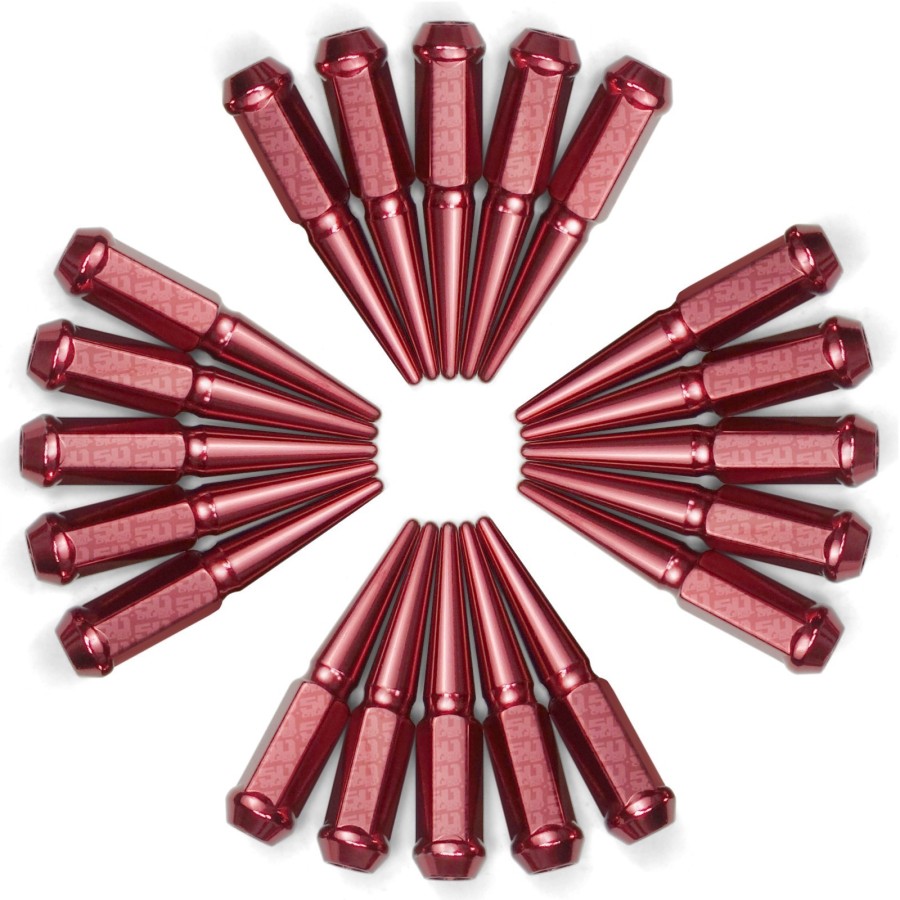 10 x 1.25 mm Chrrome Spiked Lug Nuts - 16 Pack