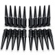 1/2 Inch Extended Spike Lug Nuts - 60 Degree Taper Seat – Pack of 20 for 5 Lug Vehicles – Black