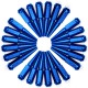 1/2 Inch Extended Spike Lug Nuts - 60 Degree Taper Seat – Pack of 24 for 6 Lug Vehicles – Blue
