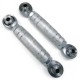 Heavy Duty Billet Alluminum Rear Sway Bar Links Can-Am X3 Raw Silver with 5/8" Heim Joints