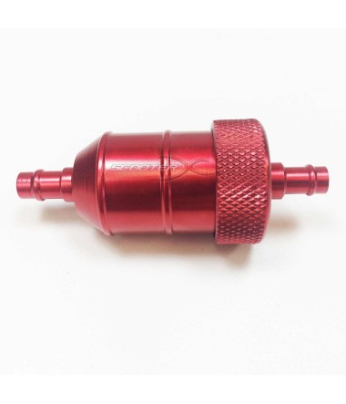 red anodized fuel filter