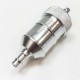 Silver anodized fuel filter 1/4 flange