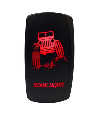 Illuminated On/Off Rocker Switch Rock Lights Jeep