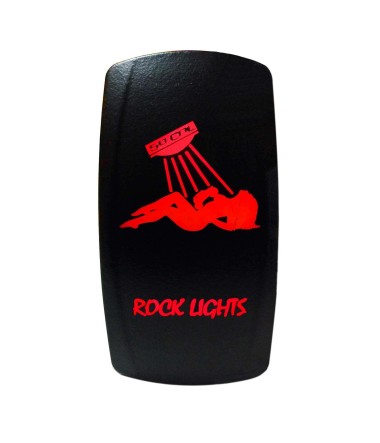 Illuminated On/Off Rocker Switch Rock Lights with Sexy Girl