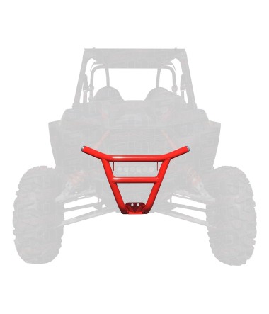 2019 RZR XP1000 Tubular Front Bumper Red Powdercoat with tabs for 10 inch Elite Series LED light bar