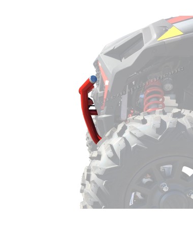 2019 RZR XP1000 Tubular Front Bumper Red  Side View