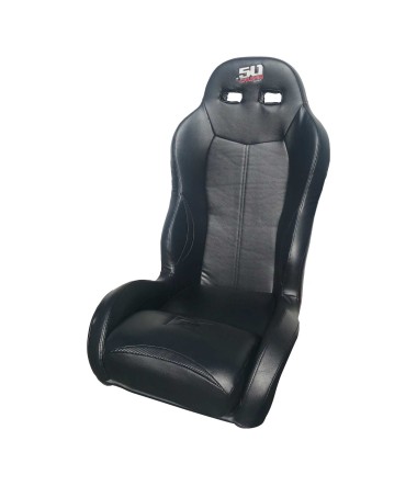 XP1000 Bucket Seat with Carbon Fiber Look Left Side Angle View from Front