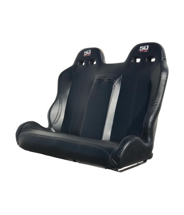 Rear Bench Seat with Carbon Fiber Look for RZR4 XP1000 & Turbo Left Side Angle View