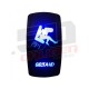 Waterproof On/Off Rocker Switch Sexy Design "EJect A Ho" with BLUE LED Illumination	