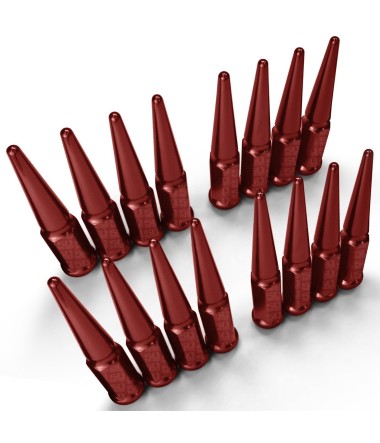 10 x 1.25 mm Chrrome Spiked Lug Nuts - 16 Pack