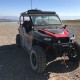 Polaris General Square Back Roll Cage 2016-2019  - Shown with optional roof rack, tire mount, windshield and powdercoat