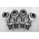 RZR Turbo S Heavy Duty Tie Rods - 4130 Chromoly Heim Joints with PTFE Liner