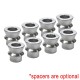 5/8 Sway Bar Link Rod End Kit - High Offset Misalignment Spacers made from Zinc plated Chromoly Steel