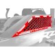 Custom CNC Billet Air Intake Grille Bezels for RZR XP Turbo -  Red Powdercoat Finish