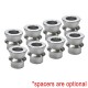 1/2 Sway Bar Link Rod End Kit - High Offset Misalignment Spacers made from Zinc plated Chromoly Steel