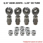 	5/8 Sway Bar Link Rod End Kit - Chromoly Heim Joints and Bungs