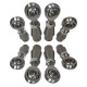 4 Link Rod End Kit - Set of 8 Heim Joints, 4 Left Bungs, 4 Right Bungs