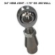 Rod End Kit -  3/4-16 x 3/4 bore Heim - 1.75" OD .095 Wall - NO Spacers