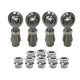 3/4" Sway Bar Link Rod End Kit for 1.75" OD Tubing - Shown with Optional Misalignment Spacers	