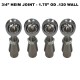 3/4-16 Sway Bar Link Rod End Kit - 1.75" OD .120 Wall Round Tubing - Without Spacers	