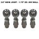 3/4-16 Sway Bar Link Rod End Kit - 1.75" OD .095 Wall Round Tubing - NO Spacers	