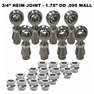 Joints Heim Joint LH Chromoly Panhard Rod End Kit 5/8" x 3/4"-16 w/ Jam Nuts 