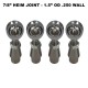 7/8-14 Sway Bar Link Rod End Kit - 1.5" OD .250 Wall Round Tubing - NO Spacers	