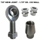 RIght Thread 7/8-14 x 7/8 bore Chromoly Heim - 1.75" OD .120 Wall Tubing - WITH Spacers	