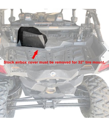 Can-Am X3 Bolt On Spare Tire Mounts for 32" - STOCK AIRBOX MUST BE REMOVED