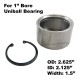 4130 Chromoly Uniball Cup with Snap Ring for 1" bore Uniball Bearing