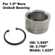 4130 Chromoly Uniball Cup with Snap Ring for 1.5" bore Uniball Bearing